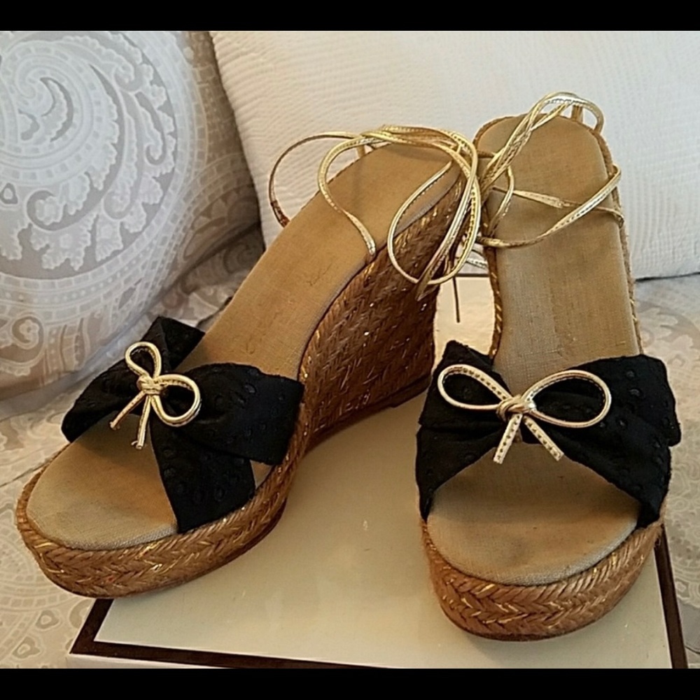 Vintage Juicy Couture wedges with ankle straps